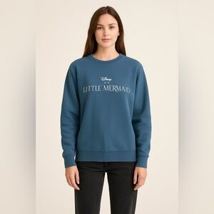 Disney The Little Mermaid Blue and Silver Top